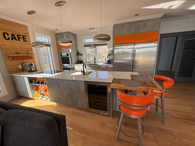 4 Luminaires suspendu double Eglo LED Stainless acier inoxydable, View more