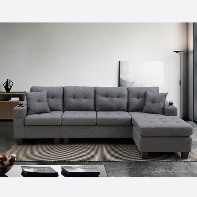 Modern Design Family Comfort Sectional Sofa Collection New Set dans Sofas et futons  à Ville de Montréal - Image 4