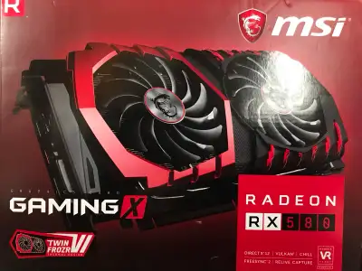 Selling a new MSI RX 580 graphics card, it's in NEW condition and ready to boost your gaming experie...