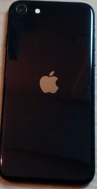 Iphone se 2022 black 128 g, with otter box no 9/10 shape