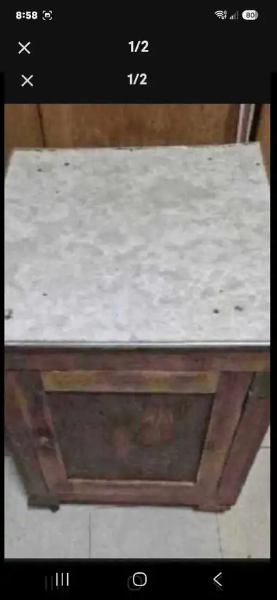 Rustic Wooden Side Table, View more