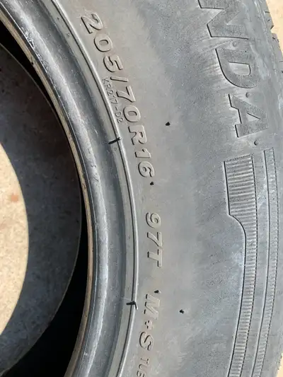 Used tires , still have half the life on them.