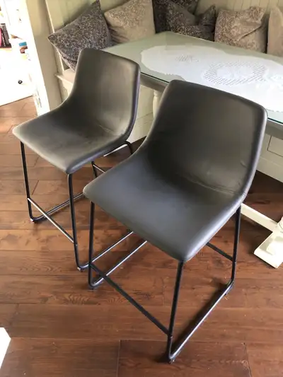 Grey Bar Stools set of 2, View more