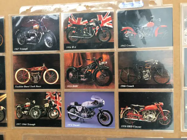 1993 Vintage Motorcycle 57 CARDS Set- Indian, Harley Davidson in Arts & Collectibles in Oshawa / Durham Region - Image 5