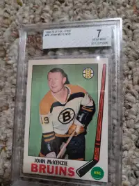 Graded 1969-70 John McKenzie hockey card 