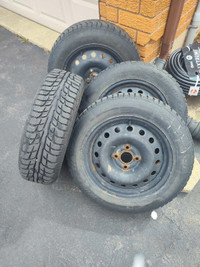 4 winter tires on rims for Toyota Prius C