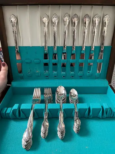 Oneida Community “Affection” Silverplate Flatware Set, View more