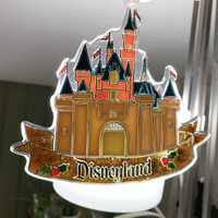 Vintage Disneyland Sleeping Beauty Castle Christmas Ornaments