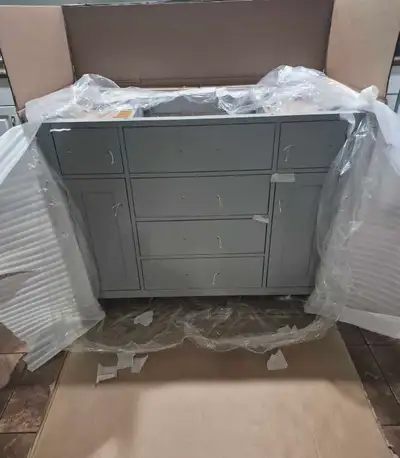 42 Inch Grey Freestanding Single Bathroom Vanity Base, View more