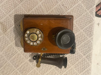 Vintage Wooden wall phone 