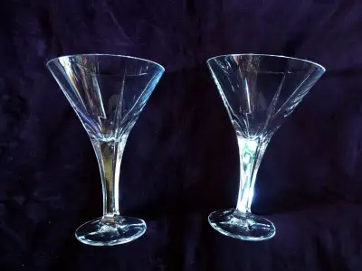 Two Crystal Goblets, View more