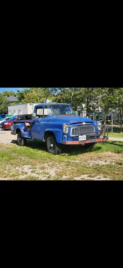 1960 INTERNATIONAL 1 TON pickup, 4 wheel drive with a winch that is powered by a PTO. Truck is from...
