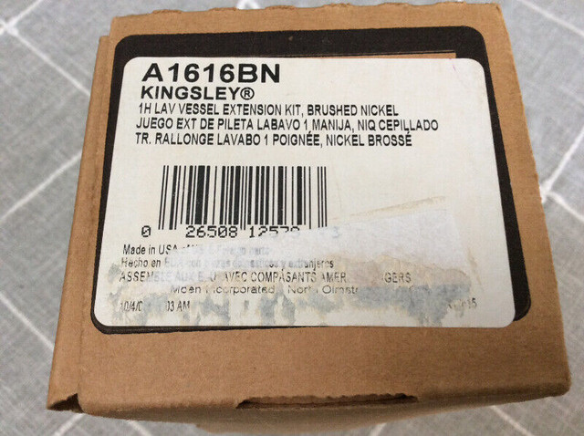 NEW MOEN Pop Up Bath Sink Drain Kingsley A1616-BN BrushedNickel in Plumbing, Sinks, Toilets & Showers in Markham / York Region - Image 2