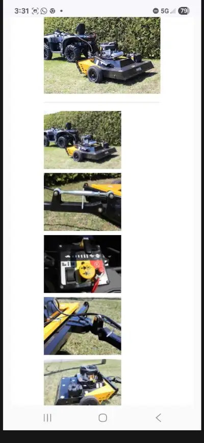 Tackle overgrown paths and thick brush with this powerful, pre-owned Berco 44" Rough Trail Cutter, d...
