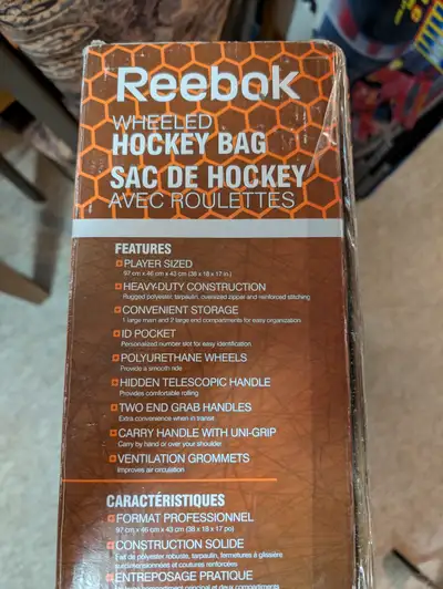 Hockey Bag - Reebok 38 Inch - Wheeled - Brand New, View more