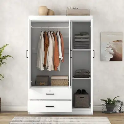 Elegant Luxury Wooden Wardrobe – Timeless Style & Spacious Stora, View more