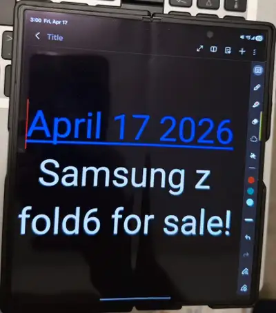 MINT 512GB Samsung Fold 6 - $1,045- Unlock-Black!, View more