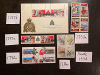 CANADA: 1998- Timbres neufs (101) pour l'année complète