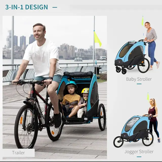 Kids bike trailer or push jogger, new in Kids in City of Toronto - Image 2