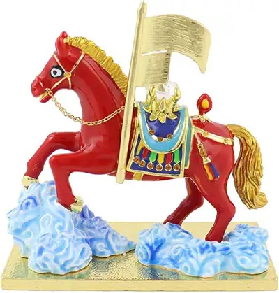 Victorious Wind Horse Carrying A Jewel, View more