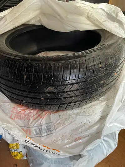 Brand new tires Were used for about 300 kilometres 235/55R19 Bridgestone Alenza Sport A/S m+s