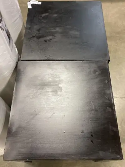 TWO END TABLES - IN FAIR CONDITION, View more