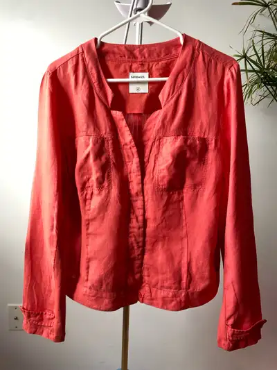 Veste/chemise en lin orange Sandwich (42 ou M/L), View more