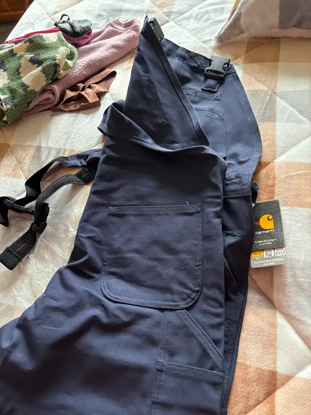 FR Duck Bib Overall Unlined Cat 2 in Men's in Napanee - Image 2