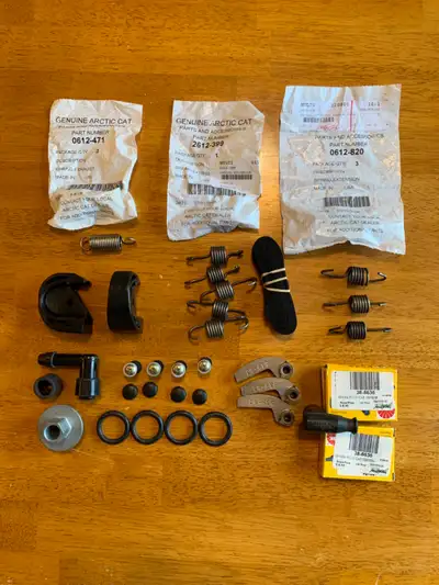 Brand new Arctic Cat parts for sale! I have snowmobile parts for sale: clutch weights, windshield pa...