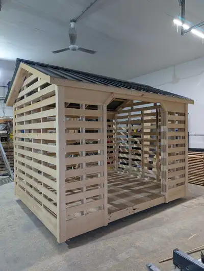 8'x10' Firewood Shed, View more