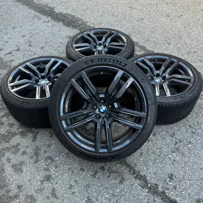 Style 808M 21" Staggered BMW X5M - X6M Competition Original (2024) Rims with TPMS and Michelin Pilot...