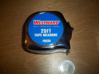 Westward Built industrial tough 25 ft tape measure