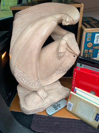 Vintage Statue for $65, small patchable hole