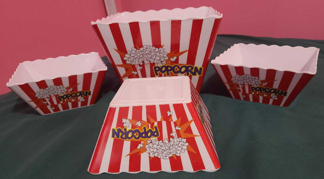 Popcorn container's x4 Hard durable hand crafted & hand painted in Kitchen & Dining Wares in St. Catharines - Image 2