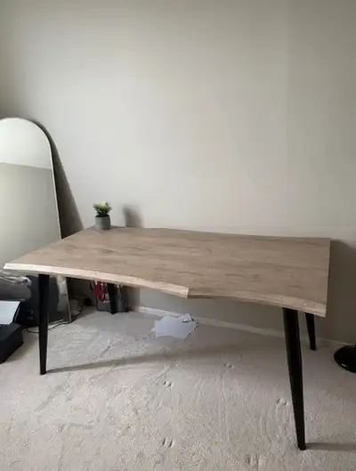 White Oak Desk Table/ Dining Table and Chair, View more
