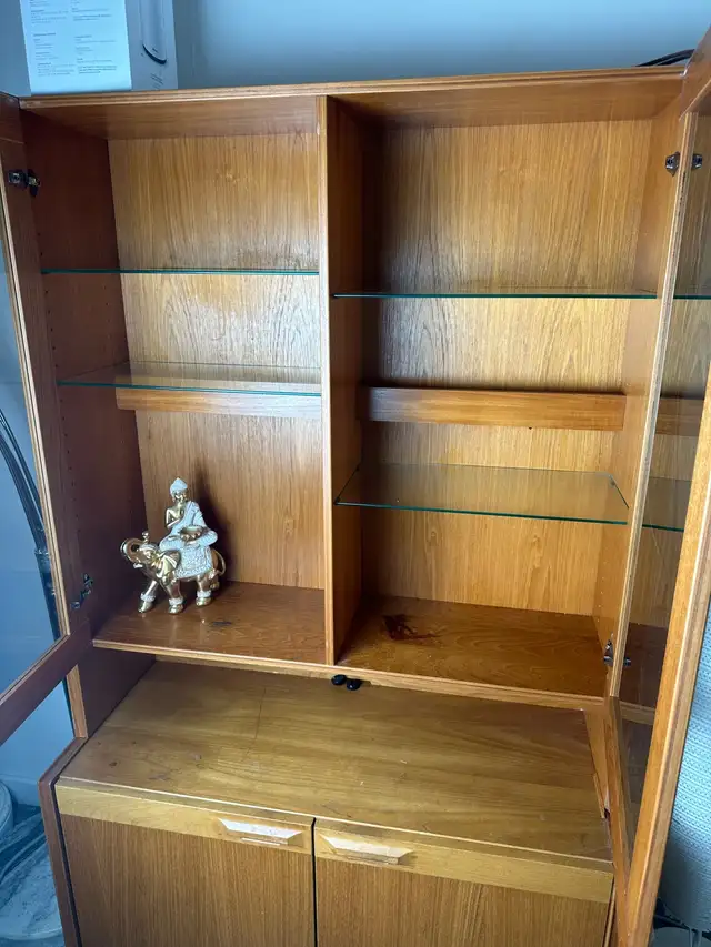 Vintage 1980s Nordesign Teak Wall Units / Cabinets – Set of 2 in Hutches & Display Cabinets in Calgary - Image 10