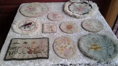 Collection of Cheticamp, NS Hooking--Sm. Mats, Etc, View more