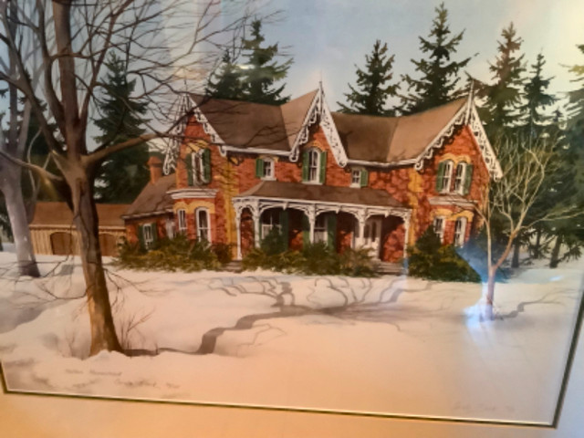 Vtg Ltd Ed Print “Halton Homestead” Artist Carole Black in Arts & Collectibles in Belleville - Image 4