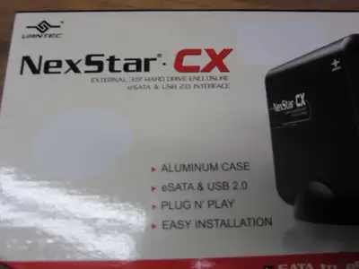 NEW Vantec NexStar CX USB 2.0 External 35” Hard Drive Enclosure, View more