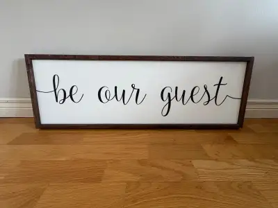 Be Our Guest Wooden sign , View more