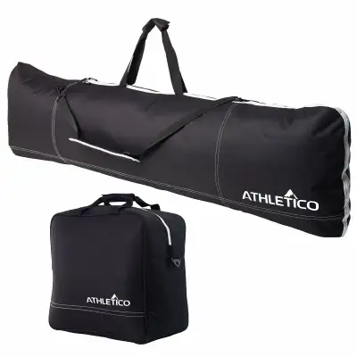 Athletico Padded Two-Piece Snowboard + Boot Bag Combo - Black, View more