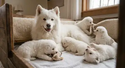 BEAUTIFUL SAMOYED PUPPY LITTER - IN THE GTA + HEALTH GUATRANTEE, View more