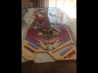 Elvis Pinball NOS Playfield and complete plastic set