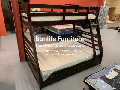 solid wood bunkbed single over double , View more