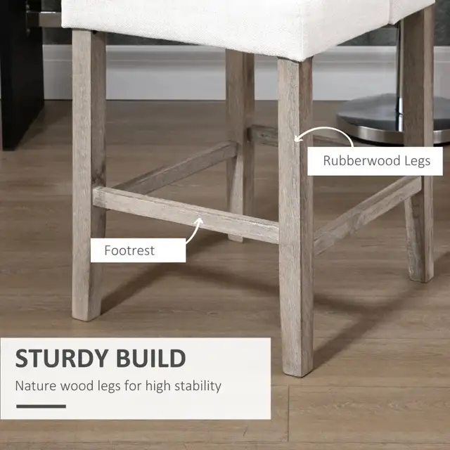 Modern Counter Bar Stool Tufted Upholstered Counter Chair for in Chairs & Recliners in Markham / York Region - Image 4