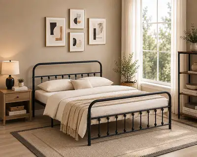 metal bed frame queen bed , View more