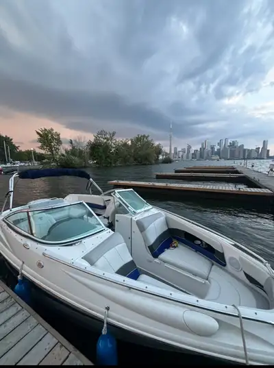 Really good bowrider boat seats 12. Interior in good condition, has good speakers and night lighting...