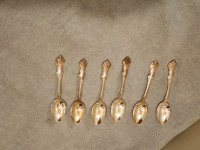 Vintage 1847 Rogers Bros.  Set of 6 Coffee Spoons