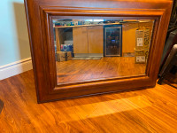 Pottery Barn Wood Frame Wall Mirror