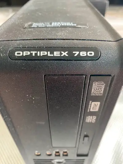 Used Dell small form factor Optiplex 760. Works, put new Dell factory power supply in about 6-8 mont...